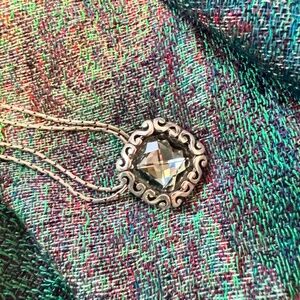 Brighton Danube Blue Crystal Pendant with Matching Danube Blue Crystal Ring